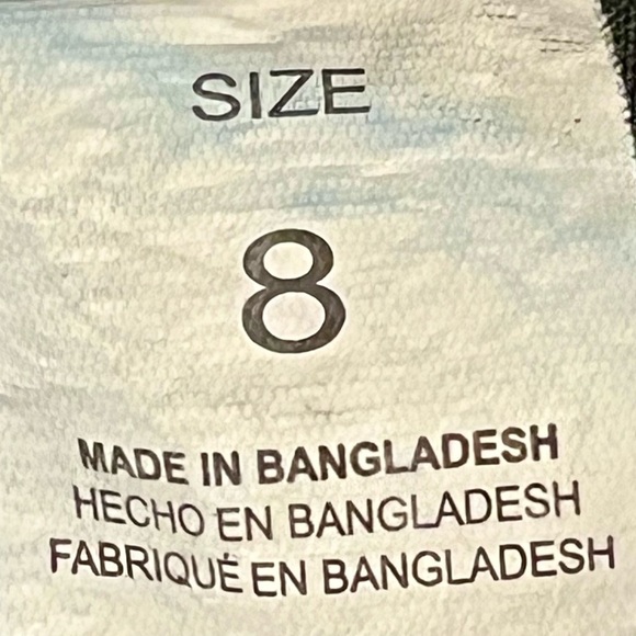 YMI WannaBettaFit Girls Distressed Jeans Size 8 Frayed Hem Stretch - Picture 2 of 7